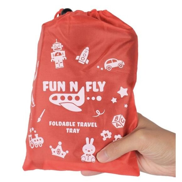Foldable Travel Tray Blue Red Portable Durable Kids, Toddler, Baby Play Space